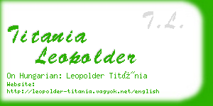 titania leopolder business card